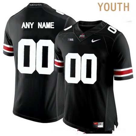 Youth Ohio State Buckeyes Customized College Football Nike Black Limited Jersey->customized ncaa jersey->Custom Jersey